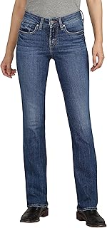 Womens Suki Mid Rise Curvy Fit Slim Bootcut Jeans