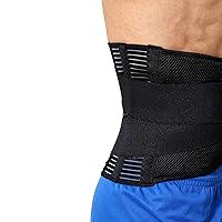 Vista 9 de Faja para soporte lumbar, cinturón de soporte, ancho y ajustable Neotech, M, 1