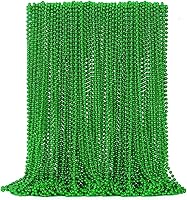 Vista 20 de 50 PCS Collares de Cuentas de Mardi Gras, Metálicos 10 Tipos de Collares de Cuentas Recuerdos de Fiesta, Collar de Mardi Gras de 33", Accesorios