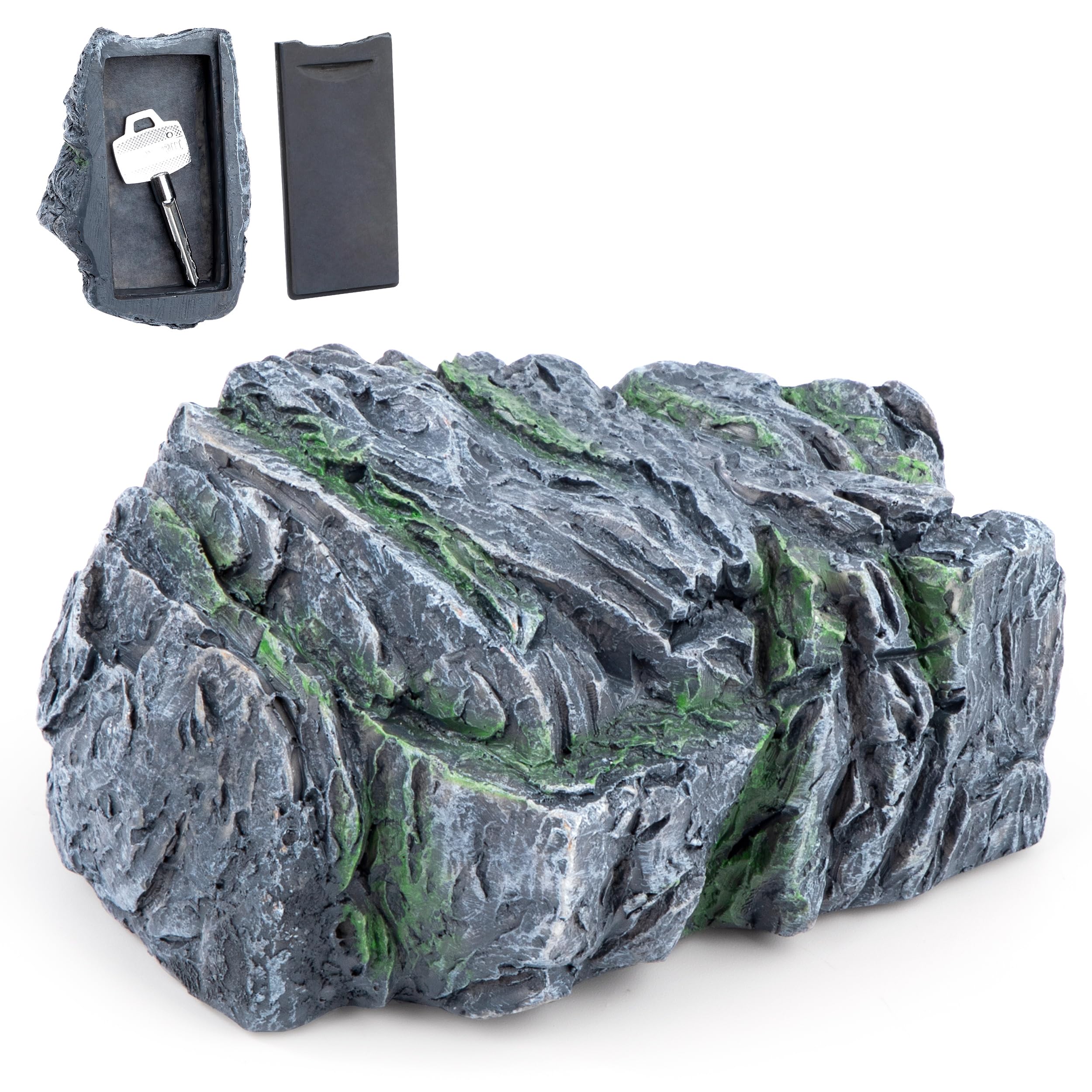 Raindrops Key Hiding Place For Outdoors Bird Garden Key Hider Box Blue