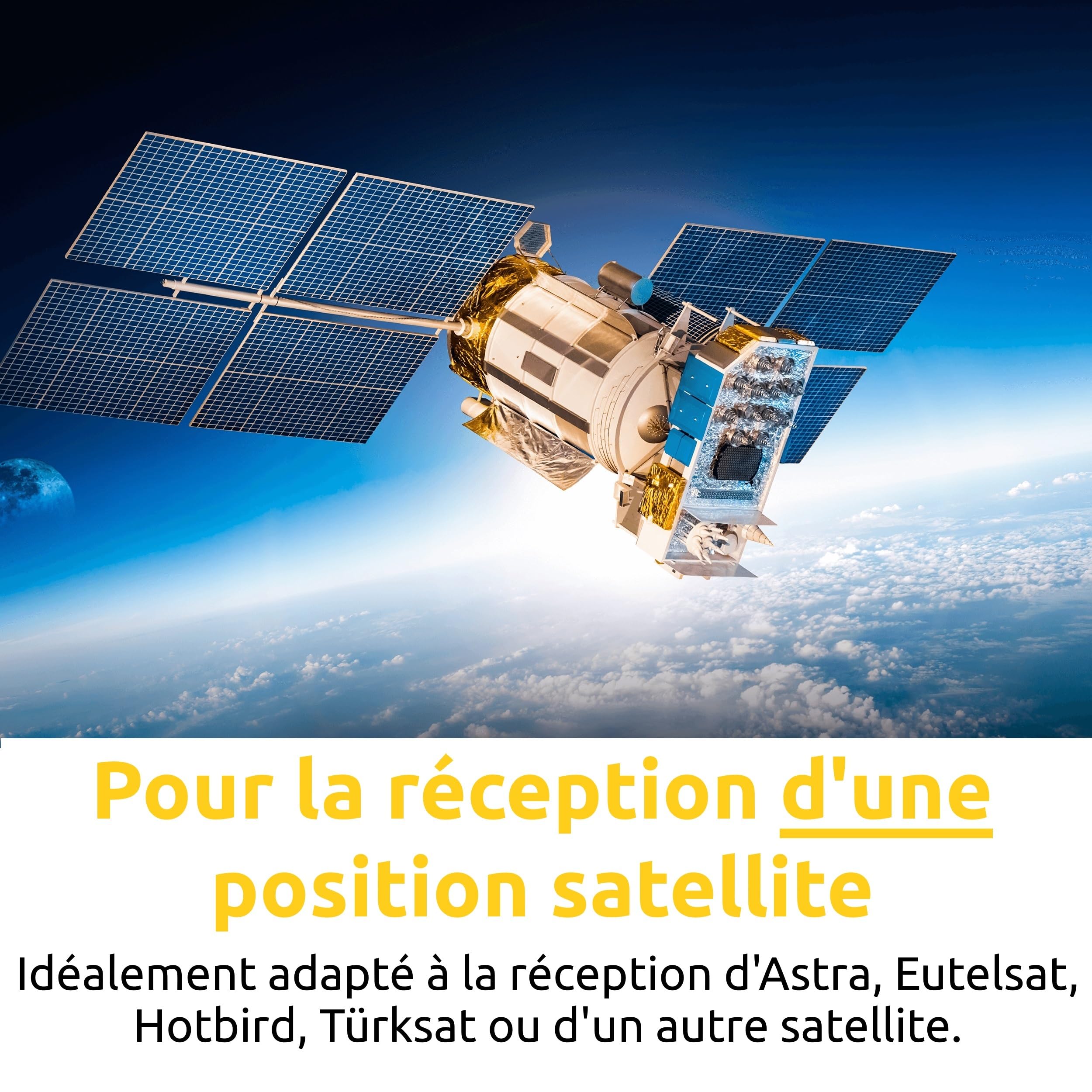 TechniSat DIGIDISH 45 Antenne satellite 45 cm kit complet LNB Twin gris