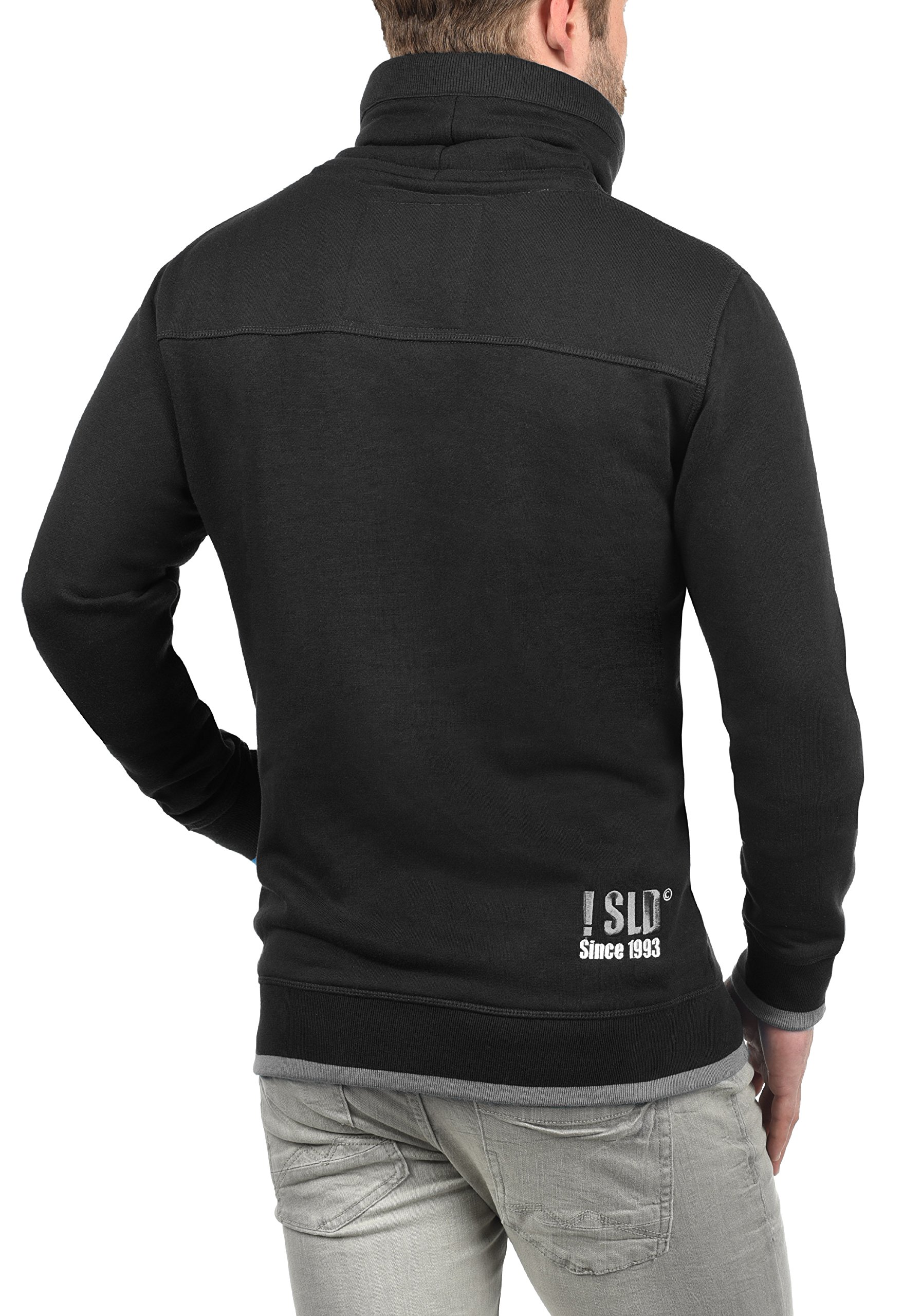 !Solid Benjamin Felpa Maglione Pullover da Uomo con Collo Alto Fodera in Pile