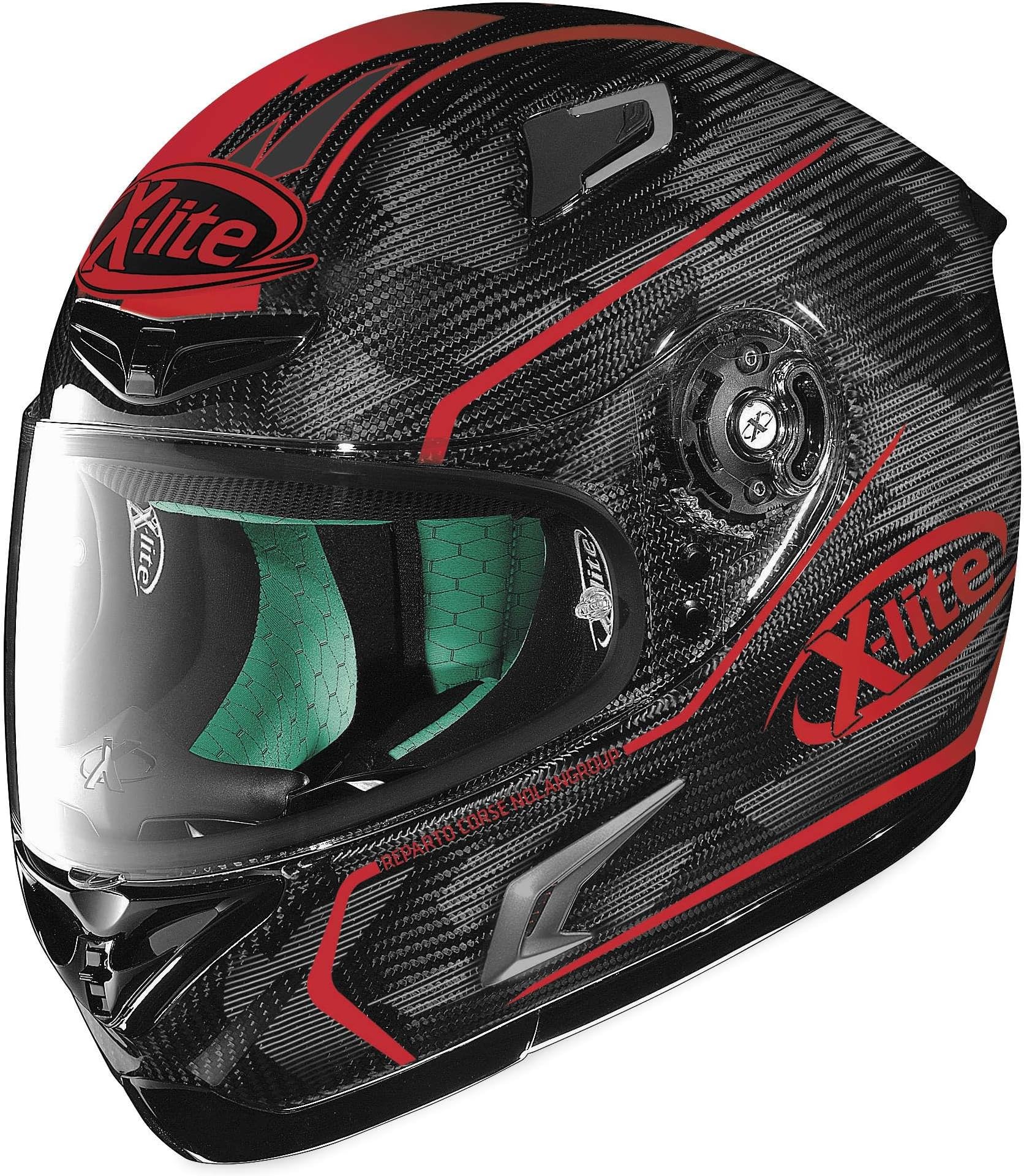 X-Lite X-802RR Ultra Carbon Helmet - Marquetry (LARGE) (CARBON/RED)
