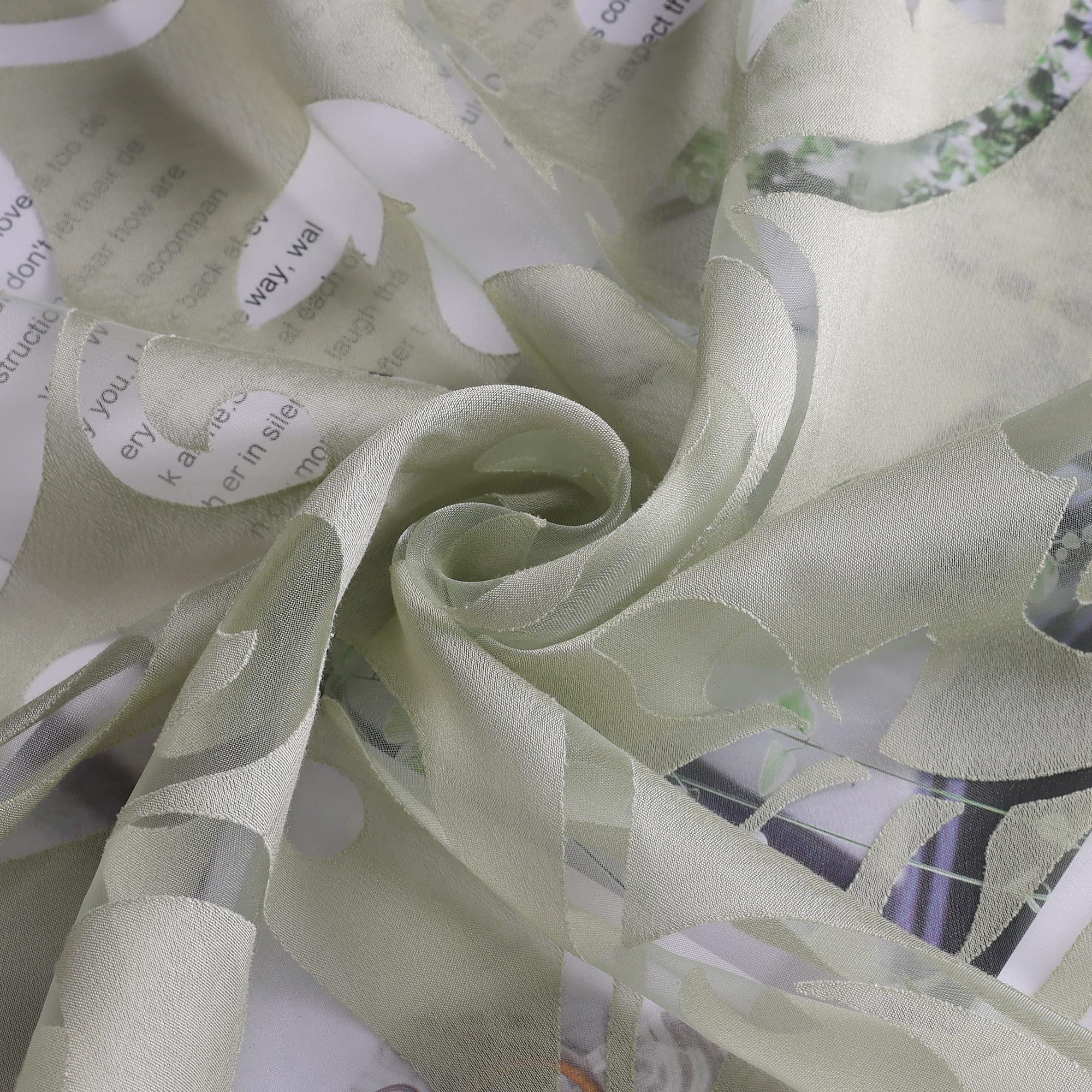 Yujiao Mao Voile Raffrollo Mit Blumenprint - Halbtransparent Für Perfektes Licht