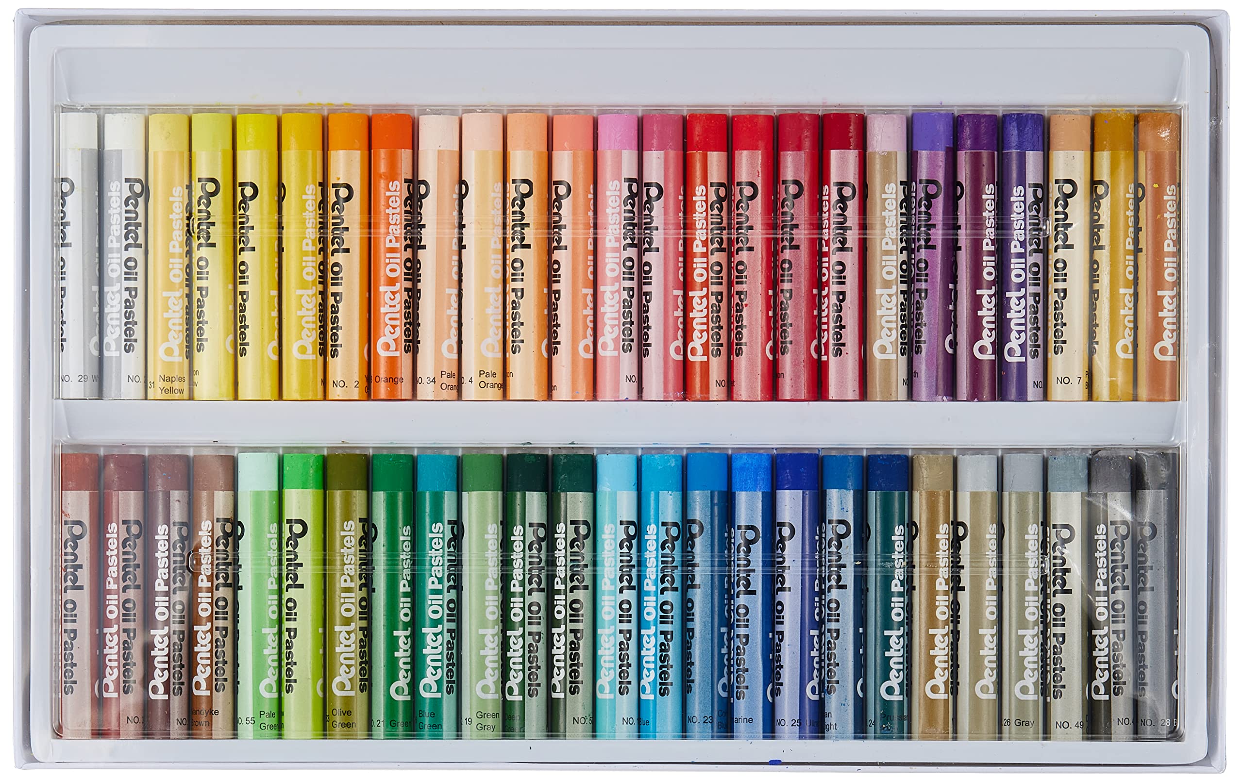 Pentel Arts Oil Pastels, 50 Color Set (PHN-50)
