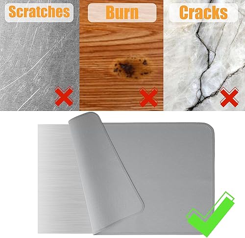 Miniatura 18 de Alfombrillas resistentes al calor de 25 x 19.5 pulgadas para parrilla al aire libre para proteger tu mesa de preparación y mesa de parrilla al aire