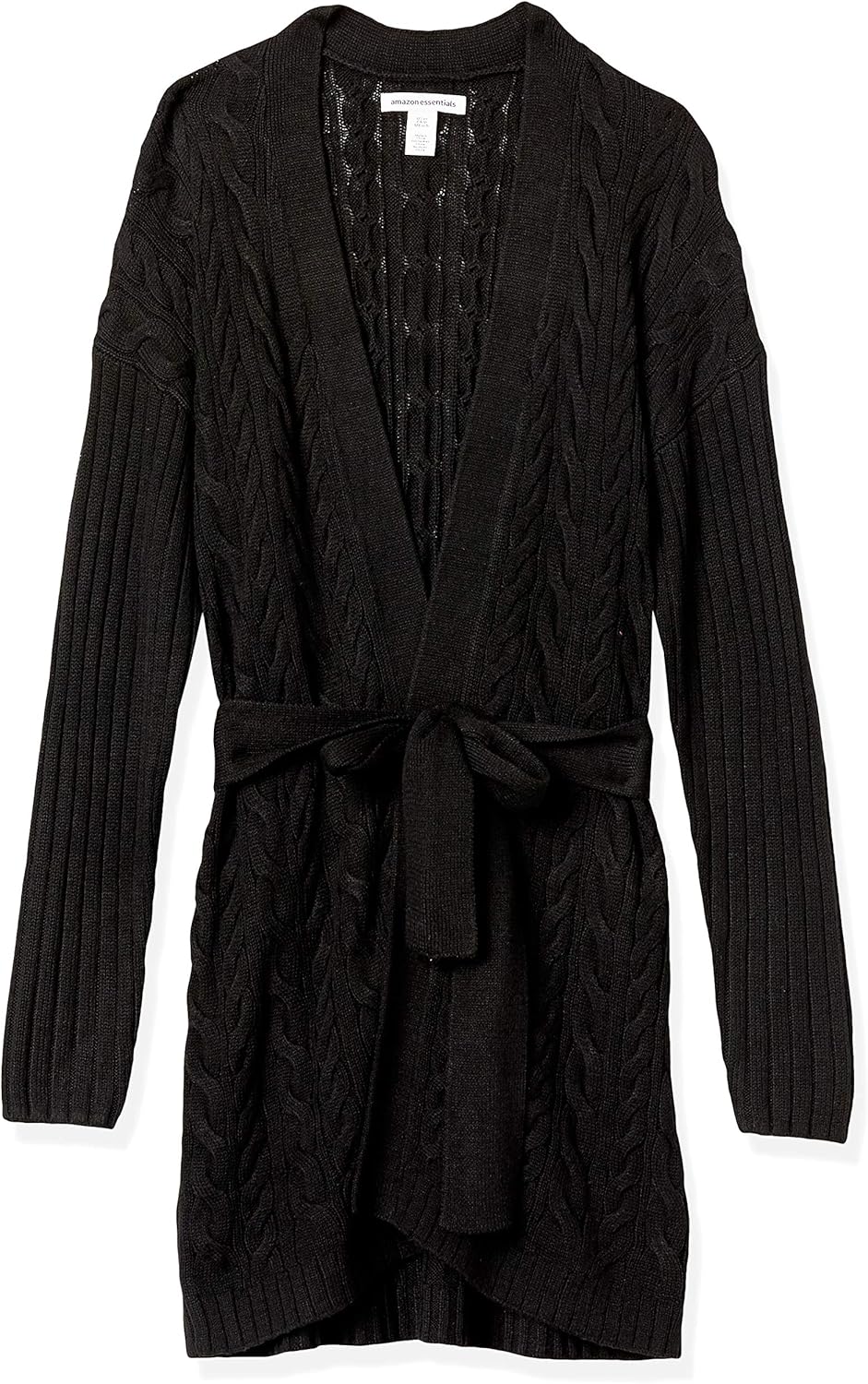 Amazon Essentials Women's Soft Cable Longer Length Open-Front Cardigan Sweater - Image 5