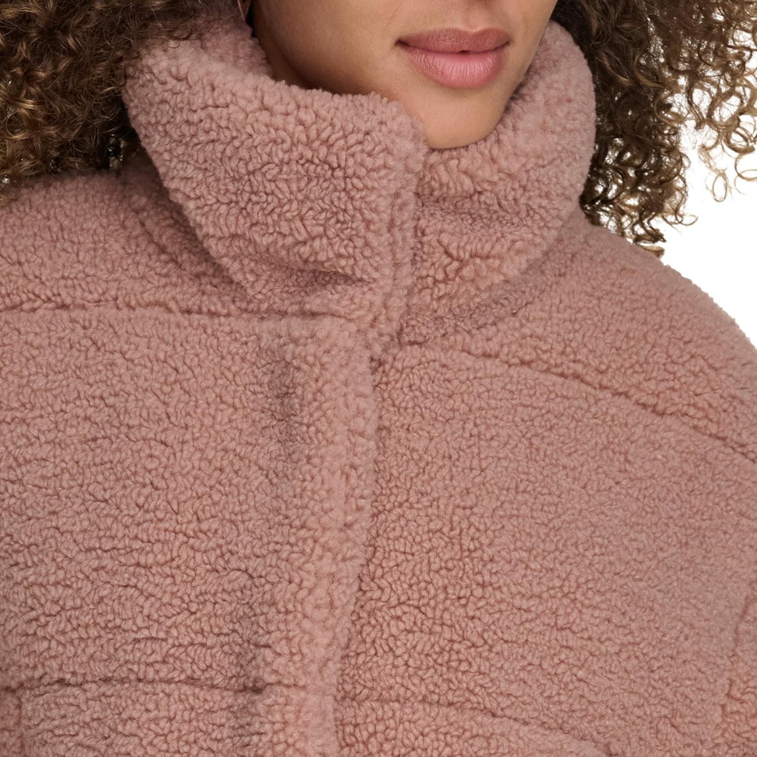 Levi's Women's Shortie Patchwork Quilted Teddy Coat - Image 5