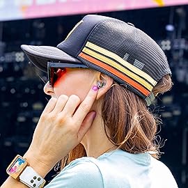 Eargasm High Fidelity Earplugs with Rainbow Filters - Reusable Noise Reduction Hearing Protection Ear-Plugs with Carrying Case for Concerts, Festivals, Raves, Musicians, Live Events, Sports