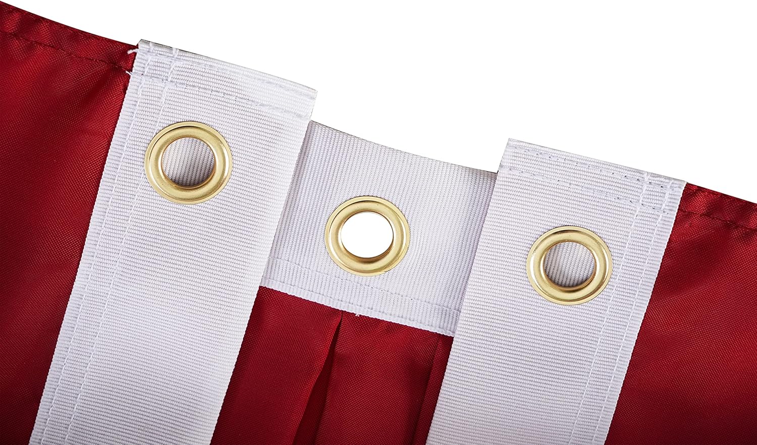 FRF FLAG American Flag Bunting 3x6 Ft, Embroidered Patriotic Bunting Flags, 4th of july Decorations Outdoor, with 3 Brass Grommets