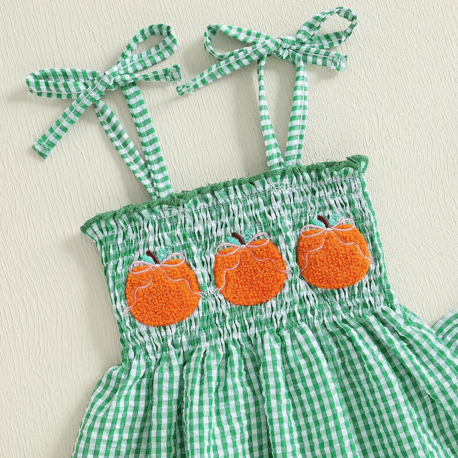 Kayotuas Halloween Toddler Girl Outfits Smocked Tank Top Dress Pants Set