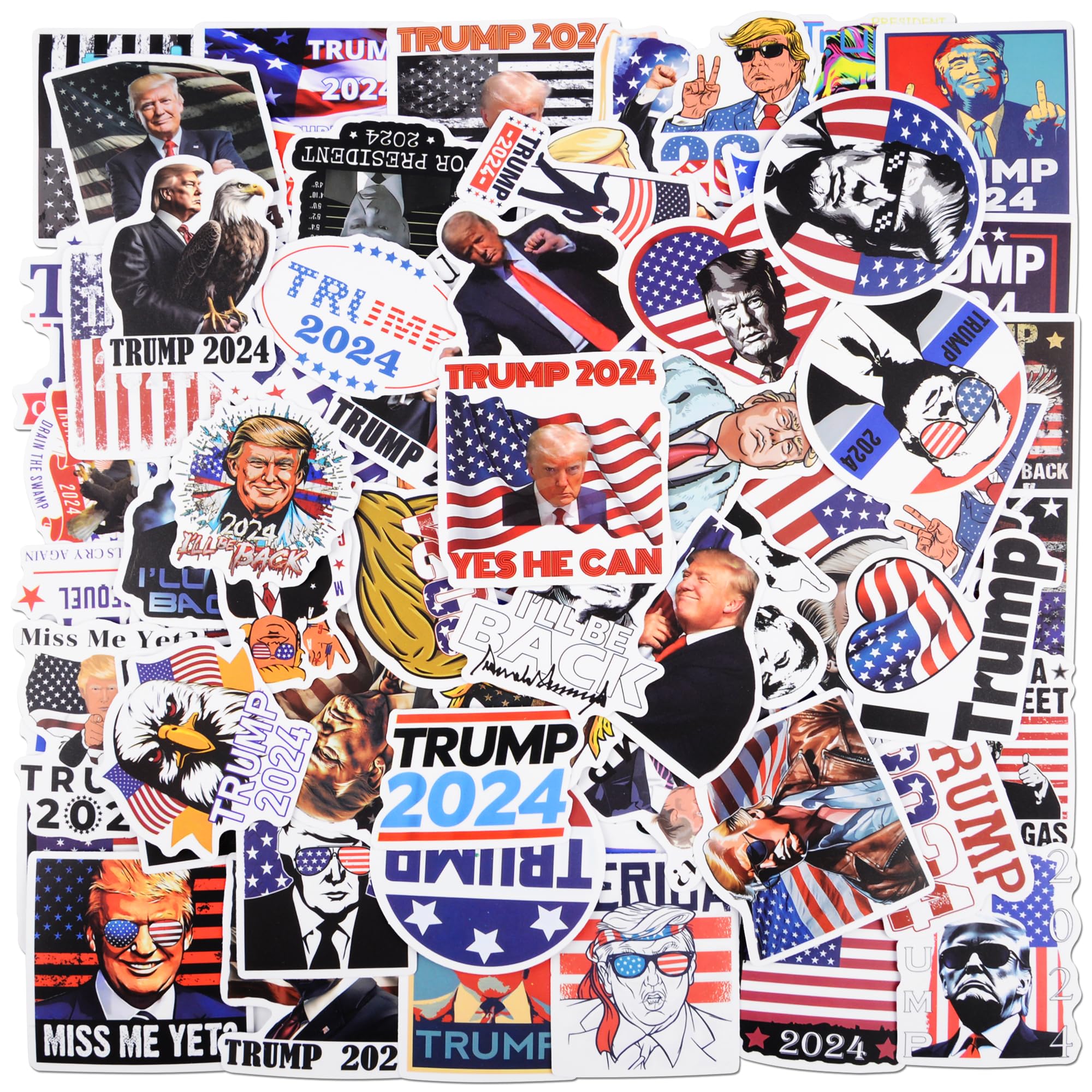 Snapklik.com : 106 Pcs Donald Trump Stickers, Trump 2024 Stickers Trump ...
