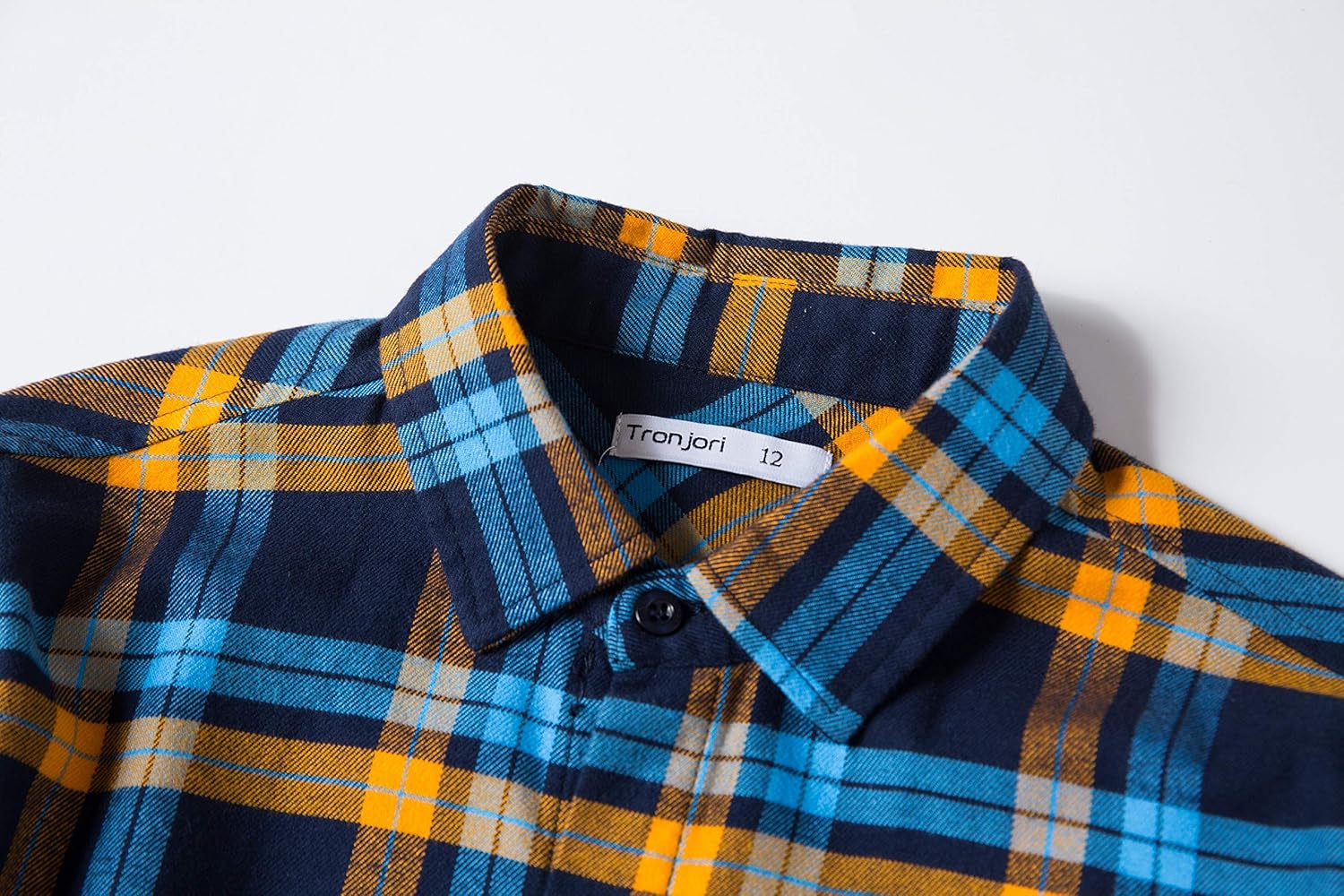 Tronjori Boy's Long Sleeve Button Down Woven Shirt : Clothing, Shoes & Jewelry