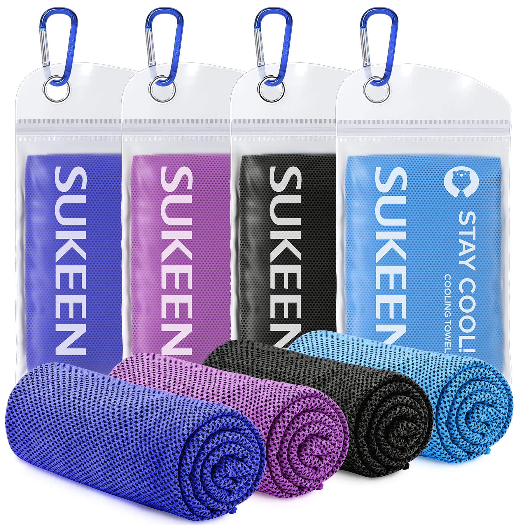 Kühltuch Set, kühlendes Handtuch Kühltücher Hals, Handtuch kühlend, Cooling Towel, Kühltücher Sport, Kühlendes Tuch, Eishandtücher für Wandern, Laufen, Tennis, Reisen,