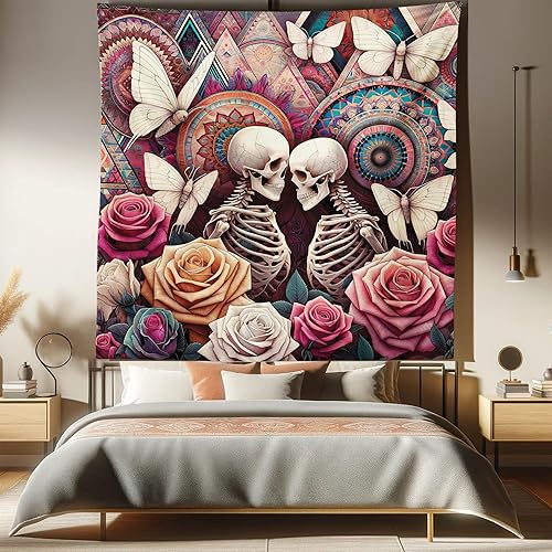 Miniatura 159 de Ambesonne Tapiz hawaiano, Costa Na Pali en la isla de Kauai en Hawái, día soleado, horizonte de montaña, colgante de pared para dormitorio, sala