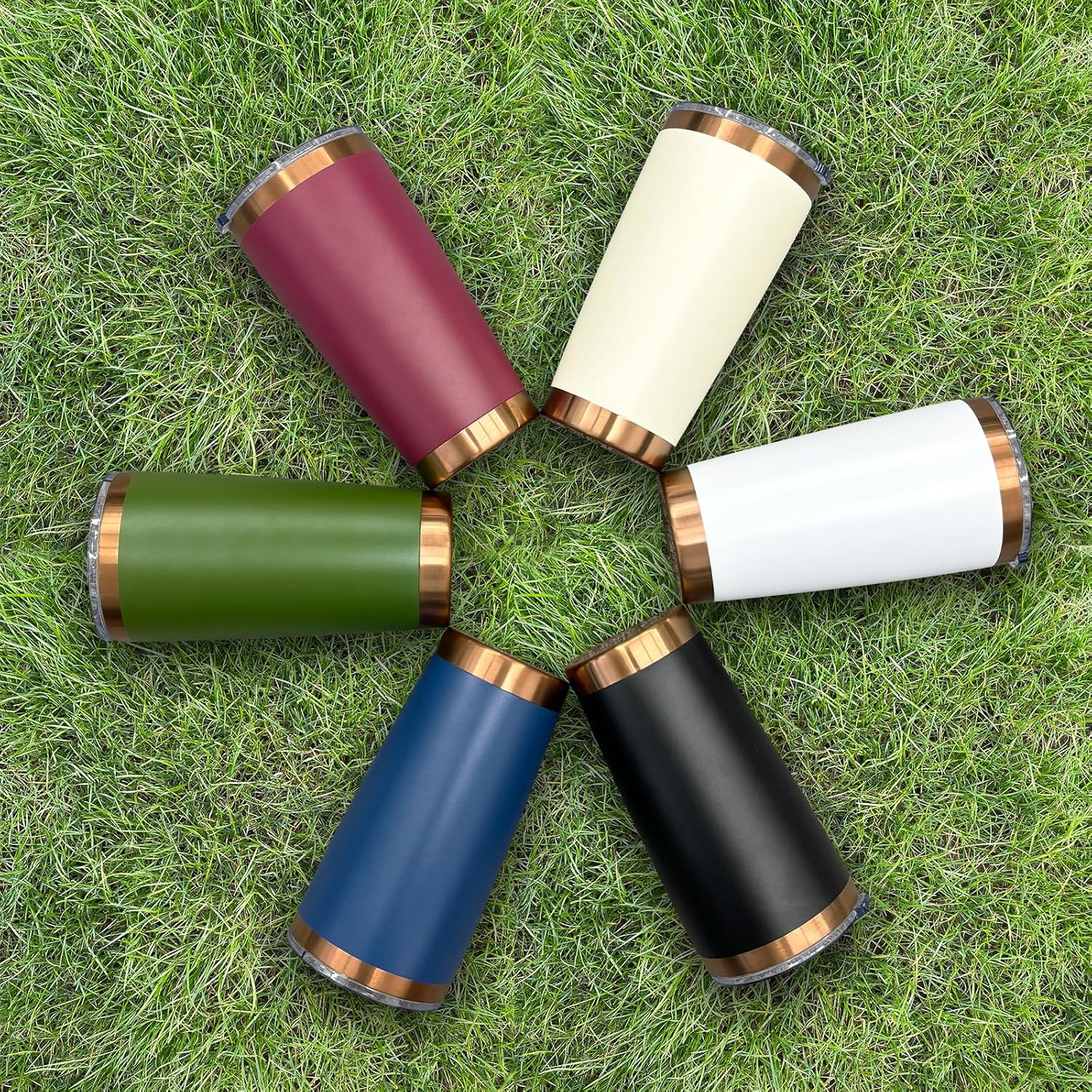 20 oz Tumbler Stainless Steel Tumbler with Lid and Straw, Double Wall Vacuum Insulated Travel Coffee Mug for Laser Engrave, Powder Coated Cup for Hot and Cold Drinks (Cream,1 pack) - Image 7