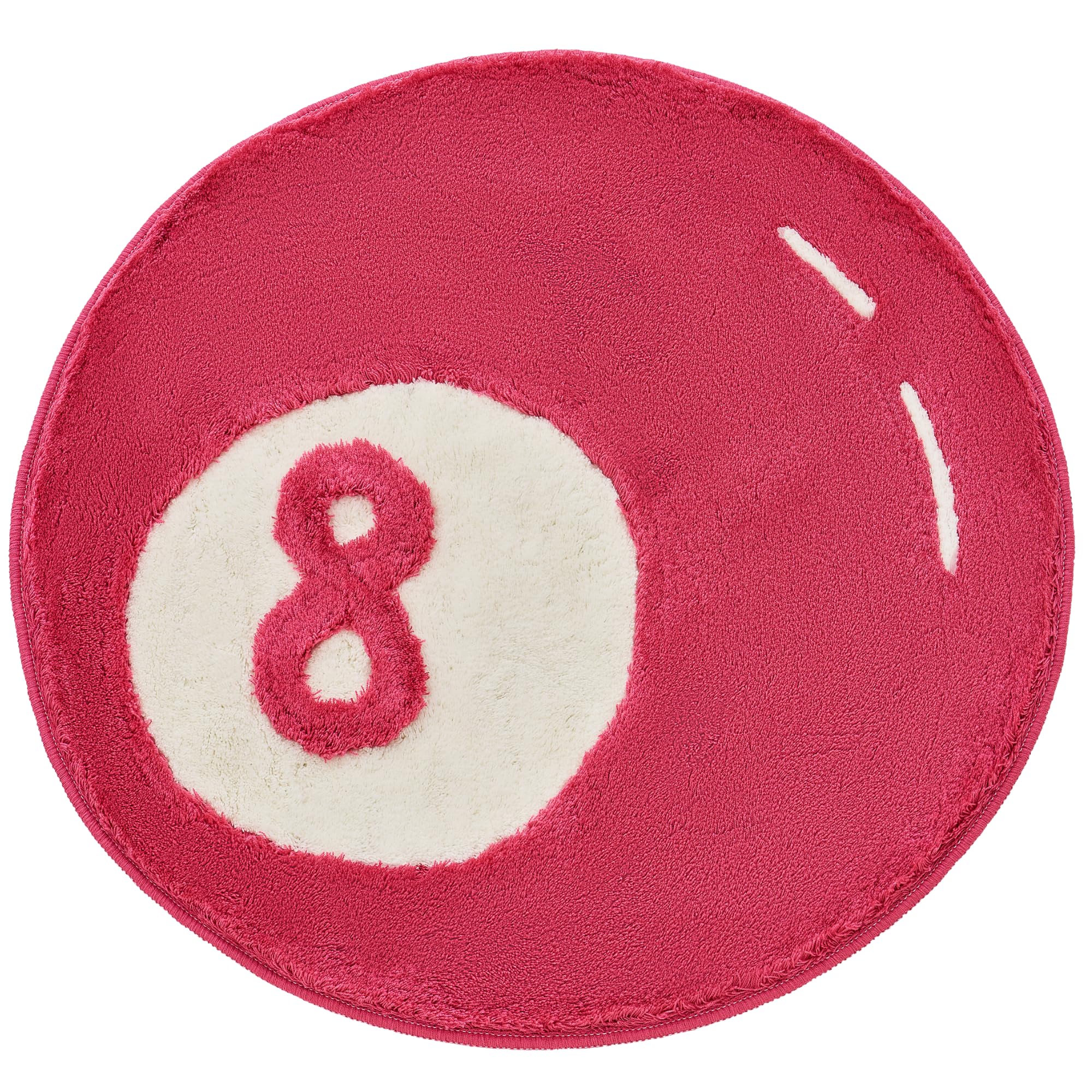 8 Ball Rugs 35” - Hand Tufted Hypebeast Cool Room Decor y2k Area Rug for Bedroom, Kitchen - Machine Washable Circle Absorbent Green Bath mat