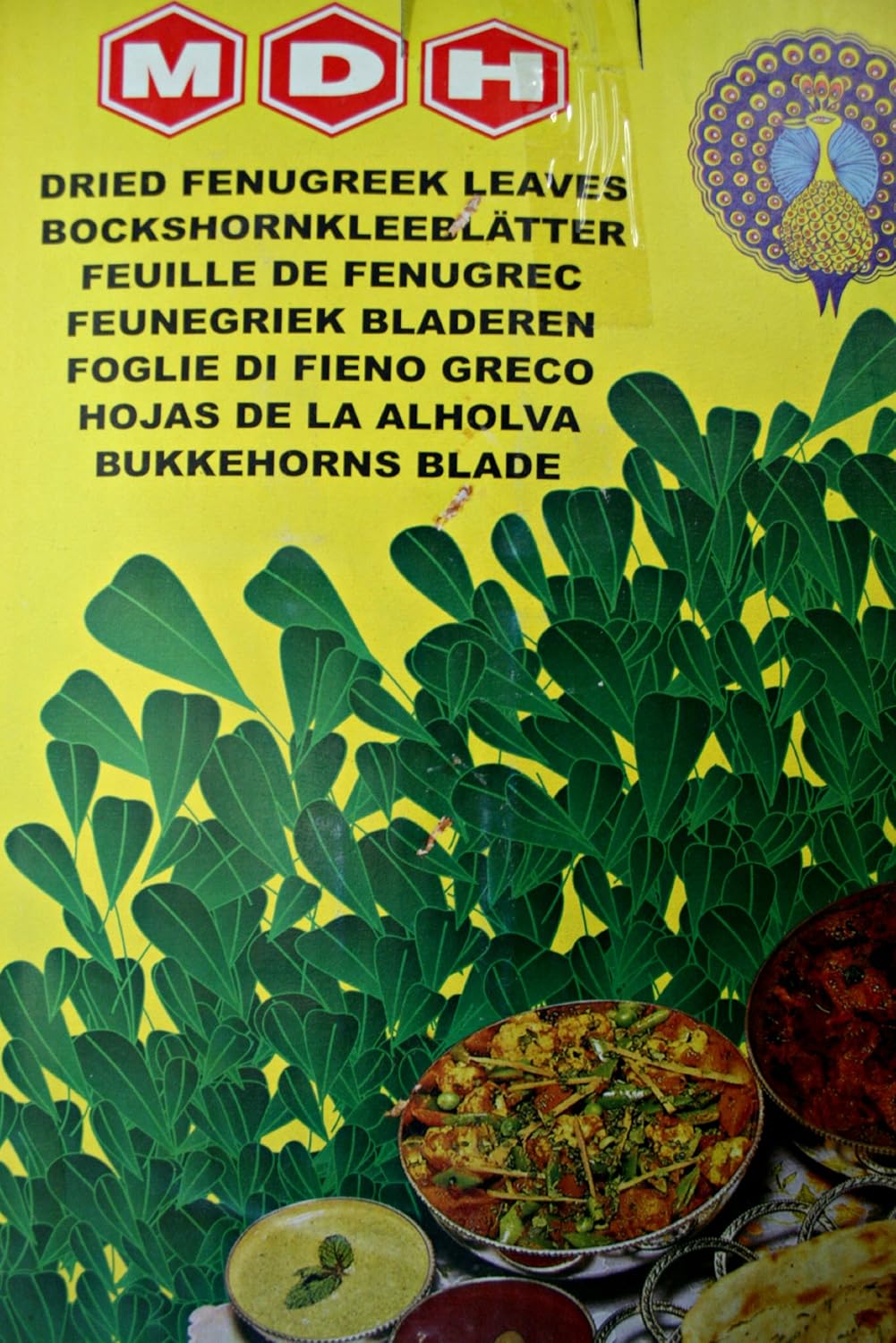 Peacock Kasoori Methi (2.2 Lbs /1 Kg) (Pack of 2) Indian