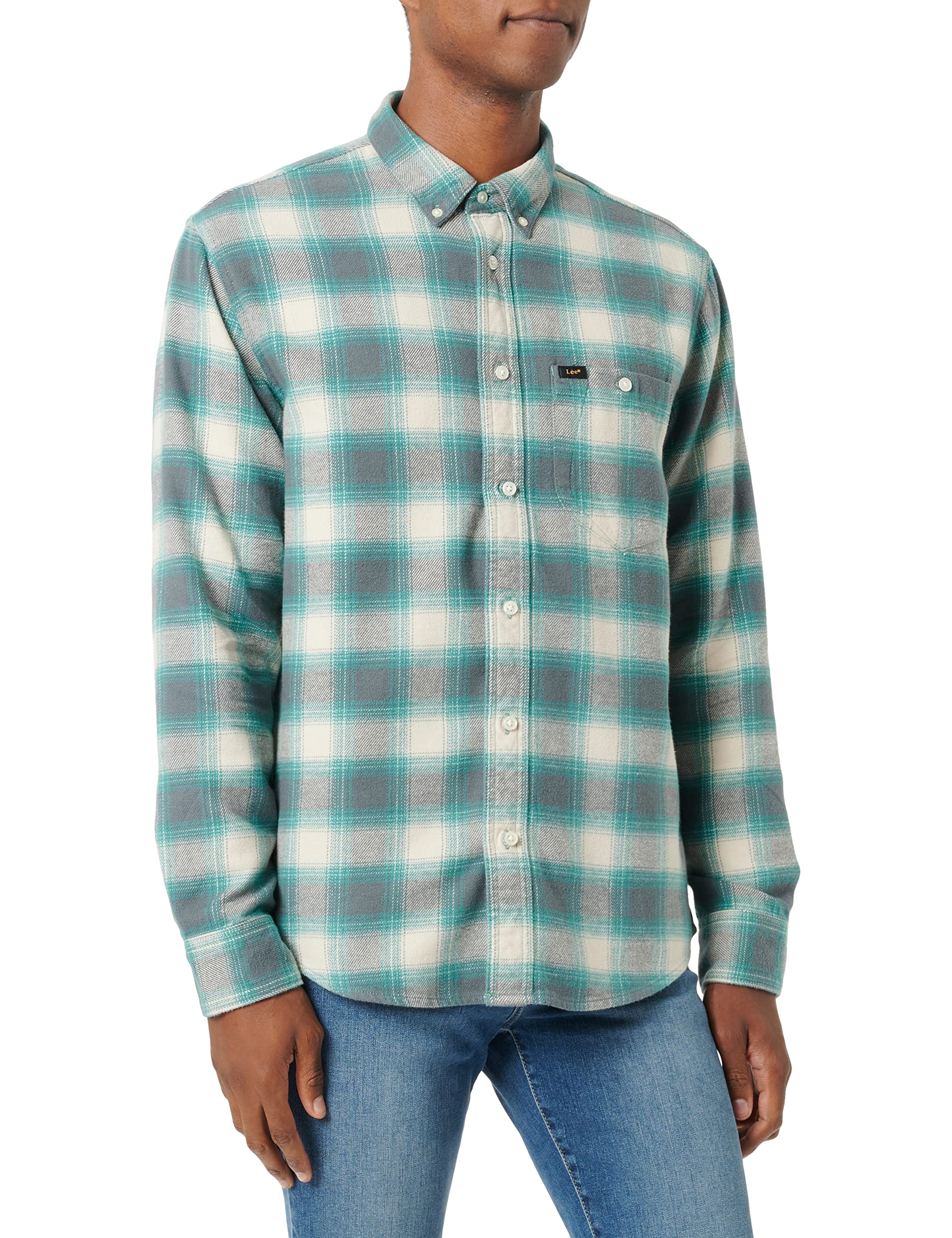 Lee Men's Riveted Shirt Shirt, Monaco, Medium