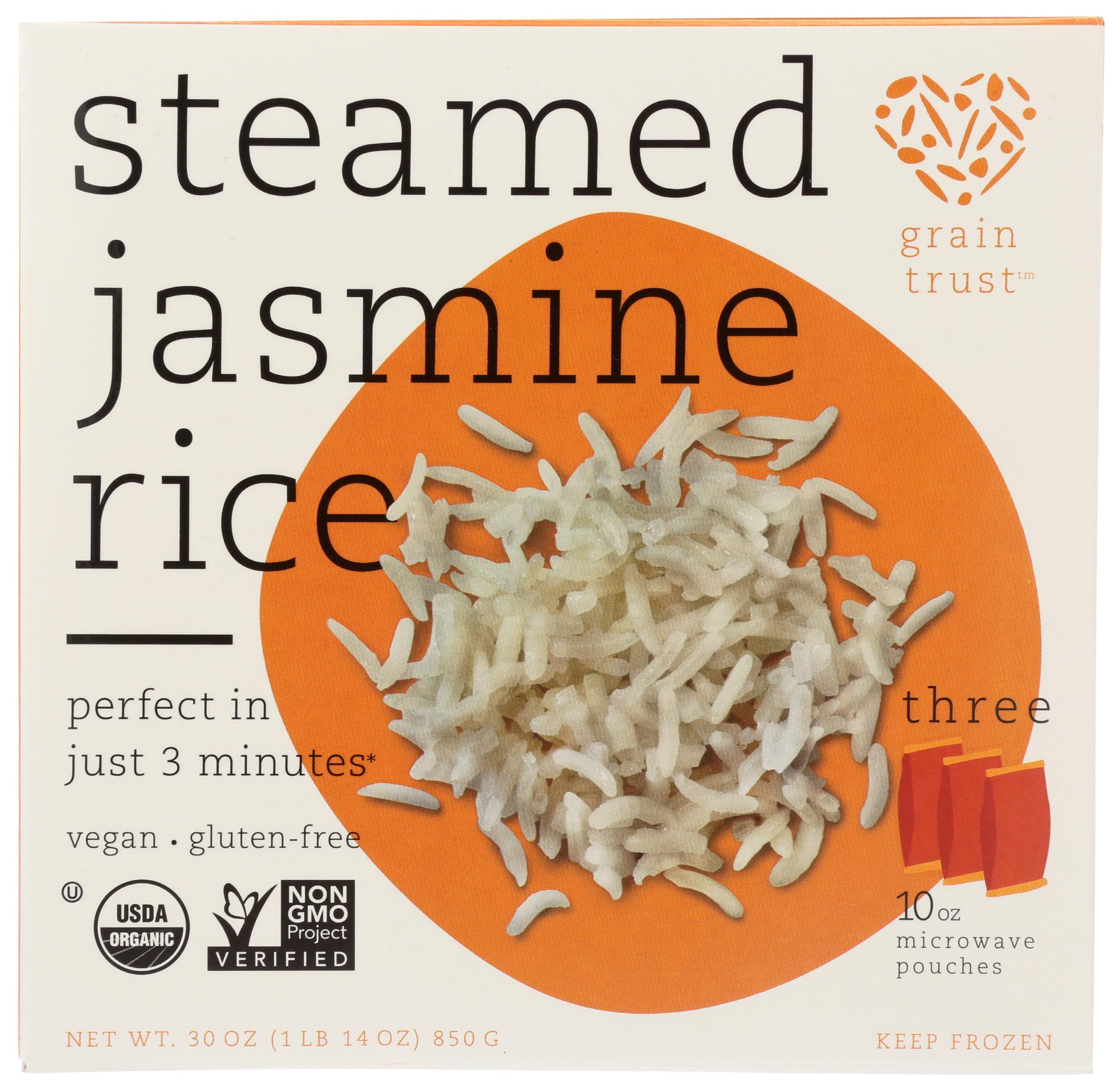 Grain Trust Rice Steamed Jasmine 30 oz