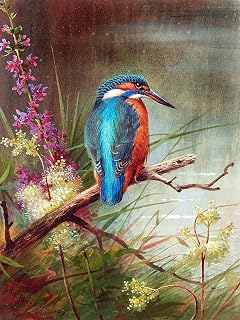 Kingfisher by Archibald Thorburn Accent Tile Mural Kitchen Bathroom Wall Backsplash Behind Stove Range Sink Splashback One Tile 8