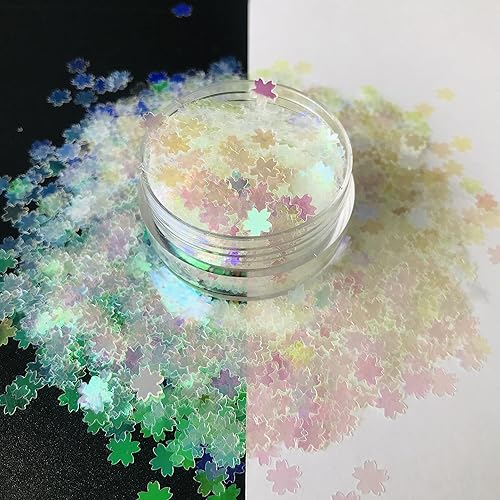 PrettyG Paquete de 0.35 oz/paquete – Sakuras lentejuelas purpurina – Festival Rave belleza maquillaje cara cuerpo uñas arte decoración C03