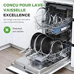Ensemble de Casseroles Induction NutriChef 7 Pièces en Acier Inoxydable - Ensemble de Casseroles Triply avec Revêtement Antiadhésif Dakin - Poêle à Sauté Petite, Moyenne et Grande avec Couvercle, Wok