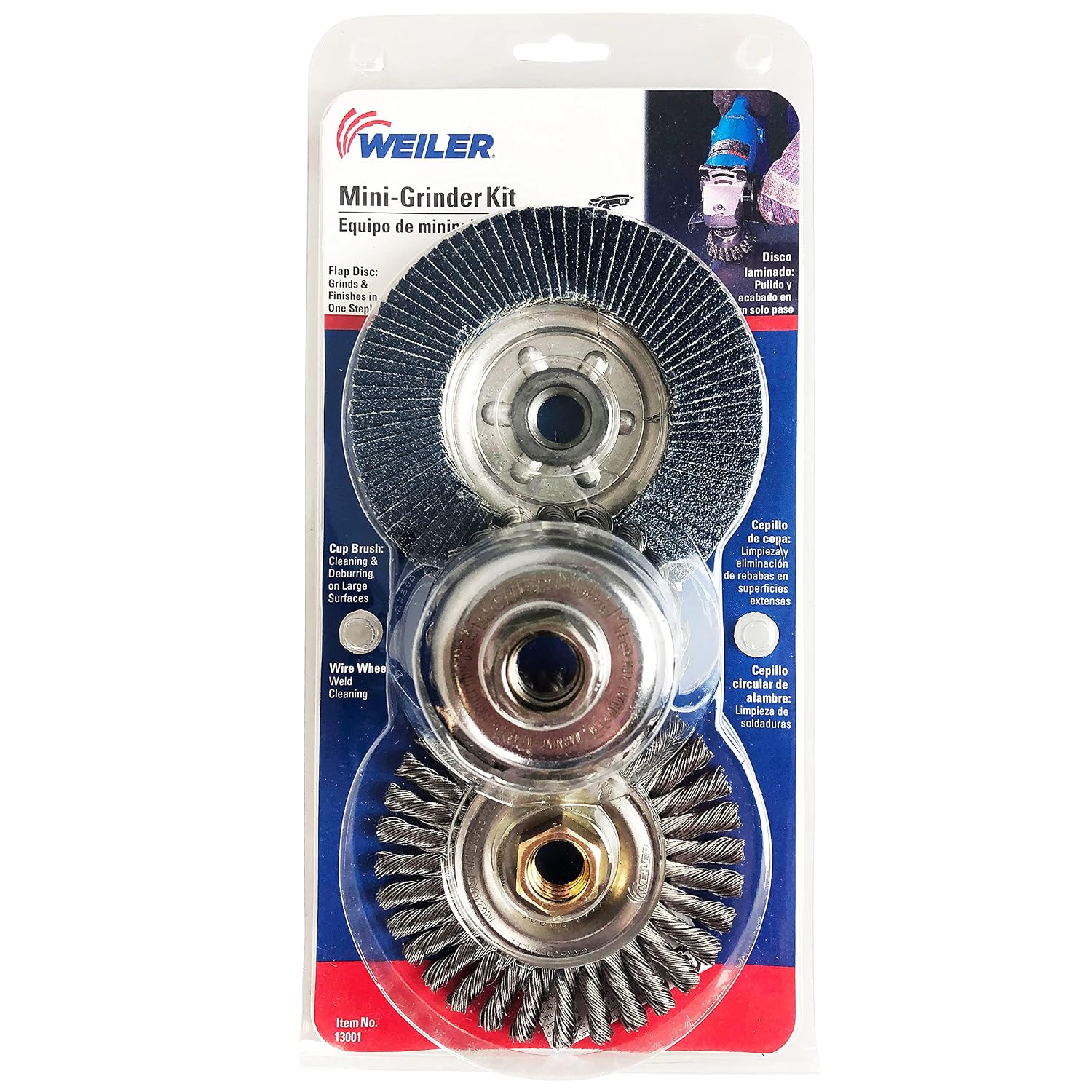 Weiler 13001 Angle Grinder Accessory Kit, Made in the USA