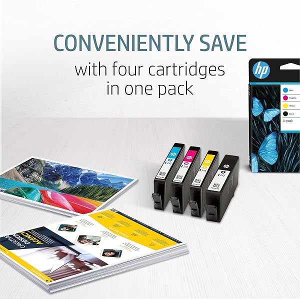HP 3HZ52AE 953XL High Yield Original Ink Cartridges, Black/Cyan/Magenta/Yellow, Multipack - 2