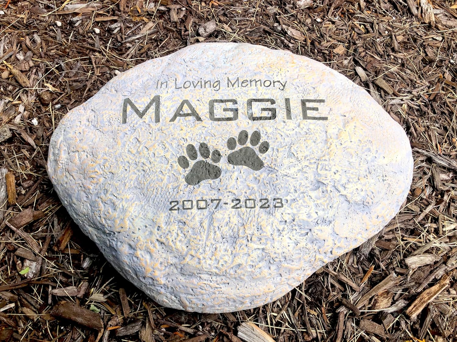 GiftsForYouNow Engraved in Loving Memory Pet Memorial Garden Stone, 11.5 Inch, Pet Loss Gift, Dog Memorial, Temporary Grave Marker, Dog Headstone, Dog Memorial Gift for Loss of Dog - Image 7