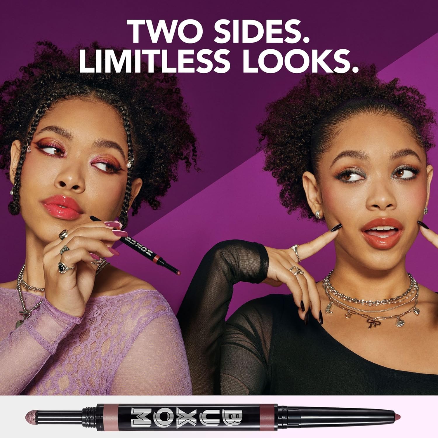 BUXOM Flip Side Dual-Ended Eyeliner & Shadow Duo, Waterline-Safe Liner & Crease-Proof Shadow, Longwear, Primer-Infused, Safe for Contact Lens Wearers, Clean Vegan Formula