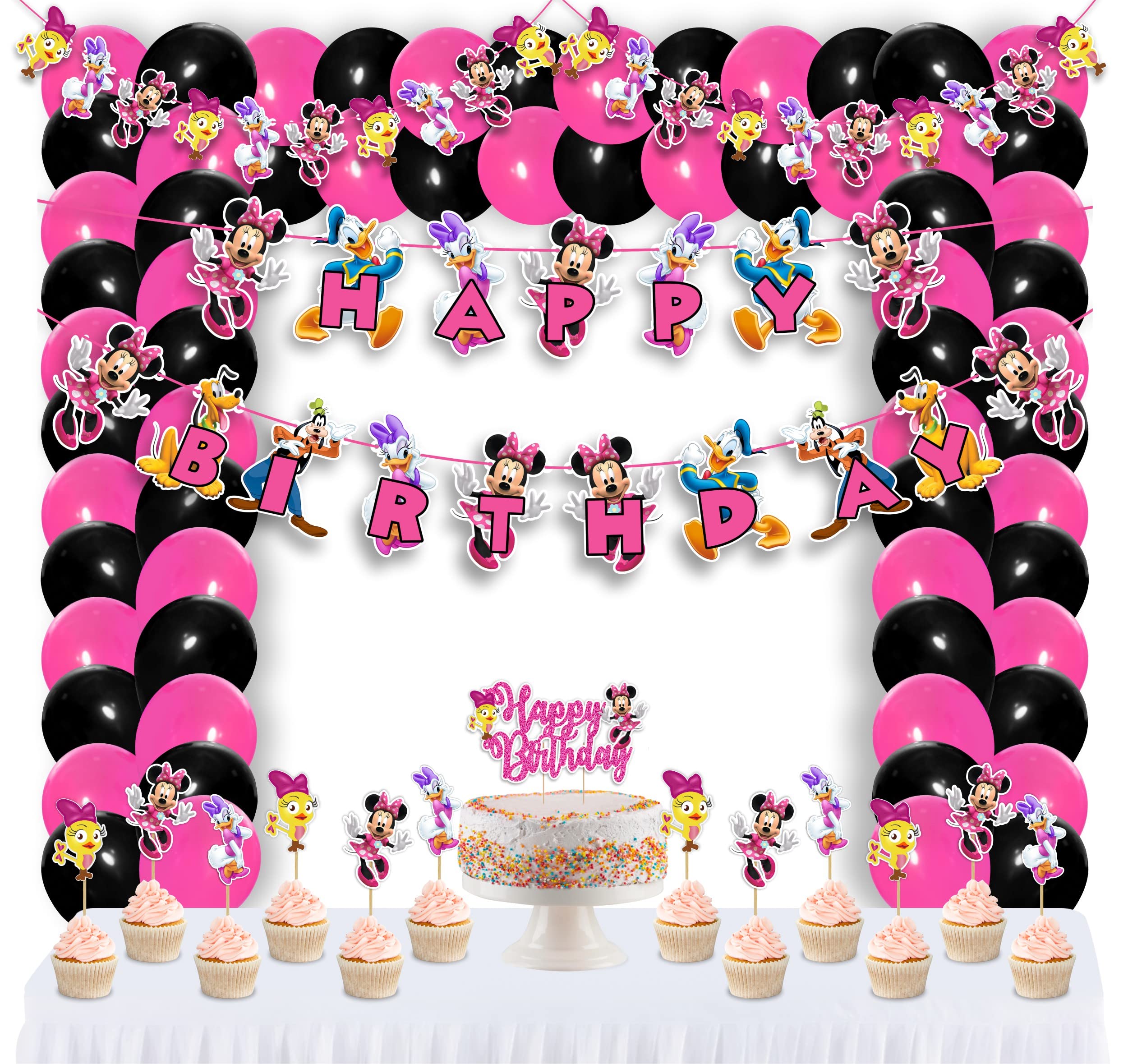 Seyal® Minie Mouse Theme Birthday Party Supplies
