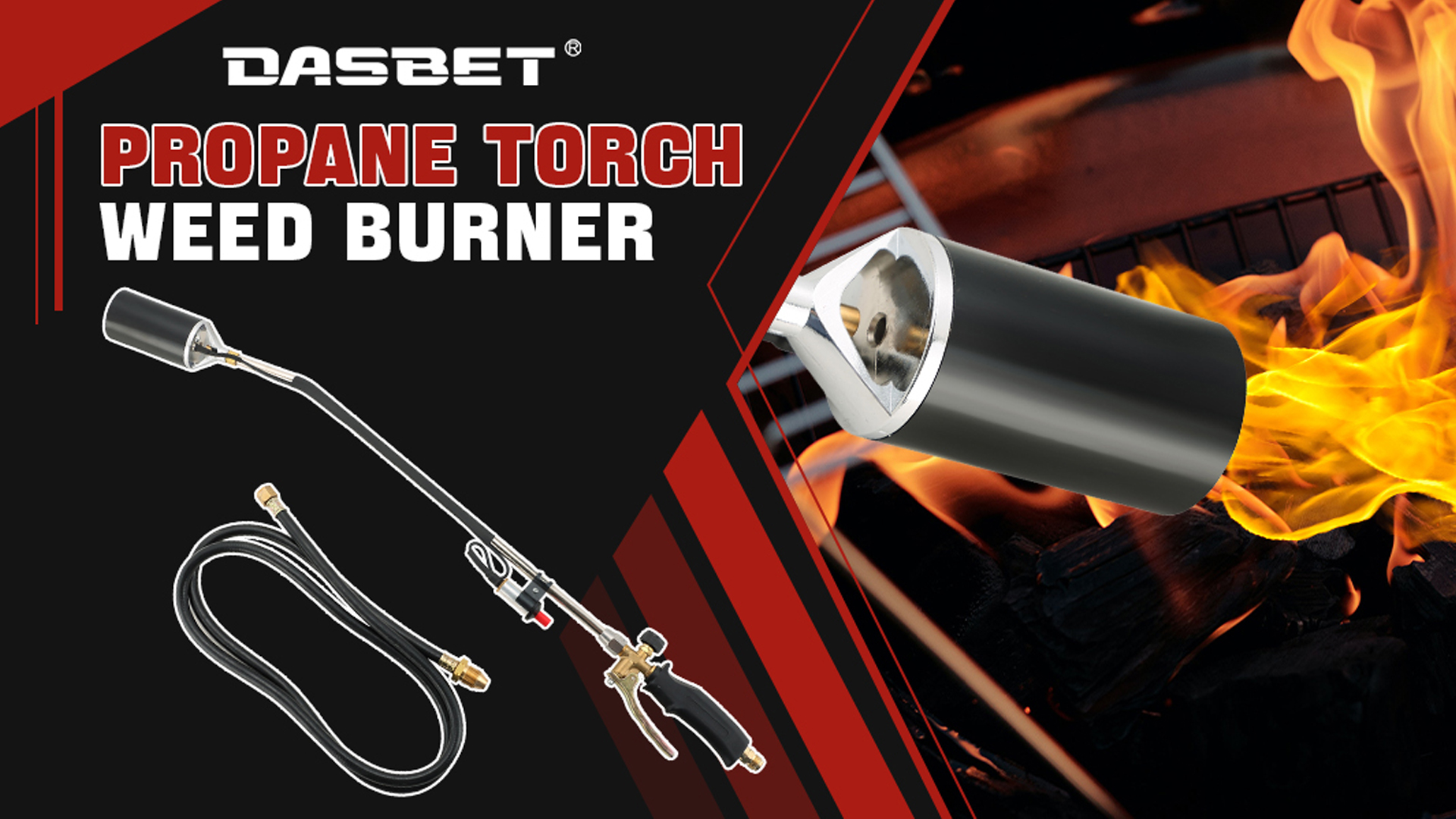 Asphalt Heating Torch ETOOLAB Propane Weed Torch Kit - 1,800,000 BTU ...