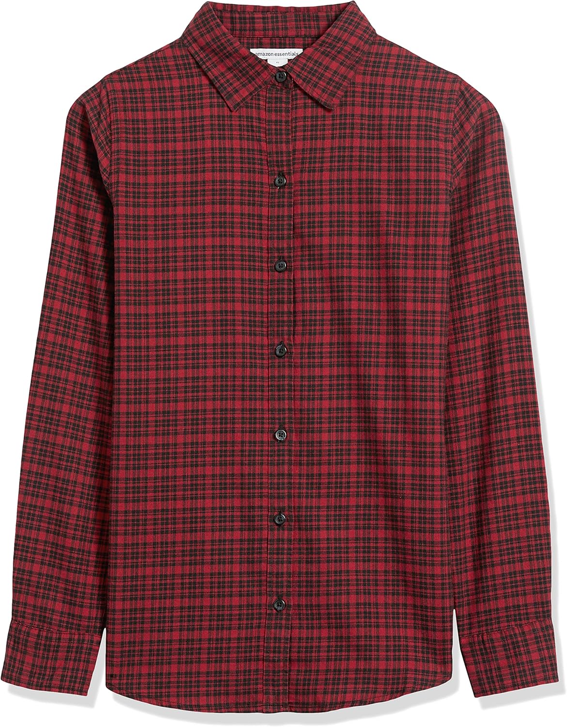 Amazon Essentials Women's Regular-Fit Long-Sleeve Lightweight Plaid Flannel Shirt - Image 7