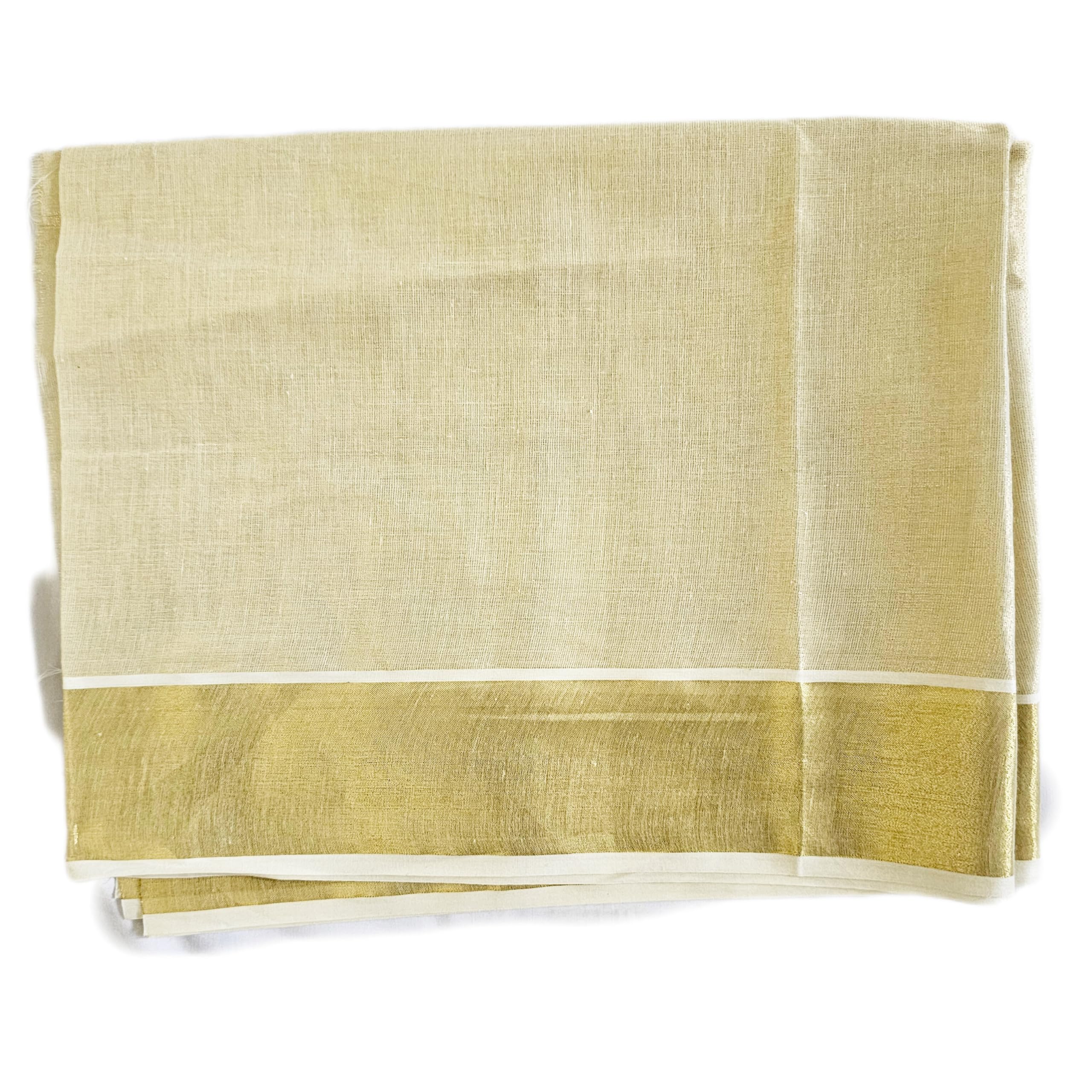 Women's Cotton Tissue UnstitchedGolden colourKerala kasavu with zari borderRunning Dress Material Fabric for Sewing Suit,Salwar,Shirt,Kurta,Pyjama,Kameez,Chudidar,Patiyala,Blouse,Pathani, Tops, Tunics-picture-24