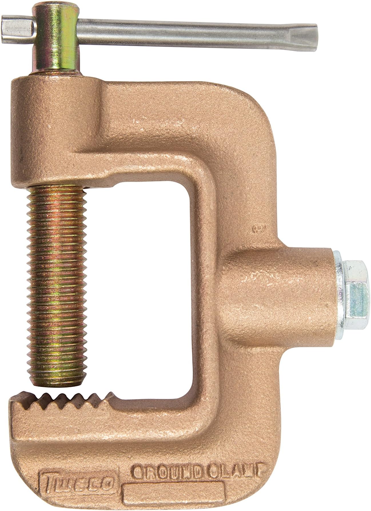 Tweco GC-600-50 Roto-Work Heavy Duty Clamp with Cap Screw, 2-1/2" - Depth 1-3/8" Jaw Opening, 1/2" Cap Screw Cable, 500 Amp