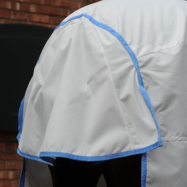Foto 8 de 8 de Weatherbeeta Sweet Itch Shield Combo Cuello Blanco/Azul 1006209 - Weatherbeeta Size - 7ft 3