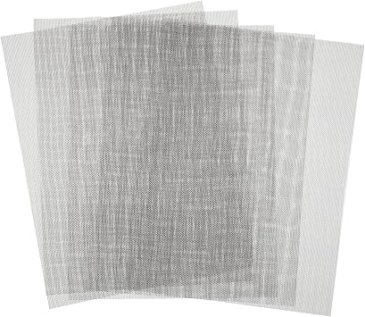 5 Pcs Welding Mesh Plastic Reinforcing Stainless Steel Wire Mesh Screen for Thermoplastic Repairs Weld Kit Silver Plastic Wire Mesh for Welding Car Repairing, 5.9 x 7.9inch