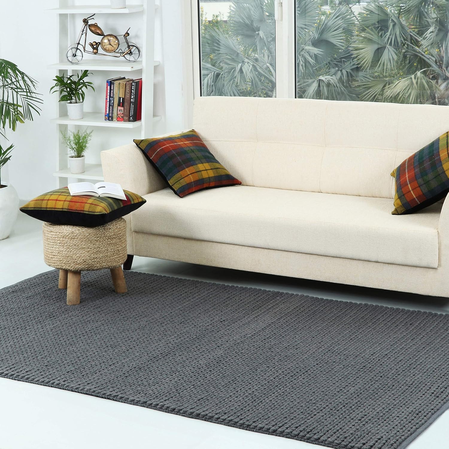 5x8 Rectangular Rug Amazon.com: Wool Area Rug 5x8 ft Handmade Woven Rectangle Farmhouse Rug ...