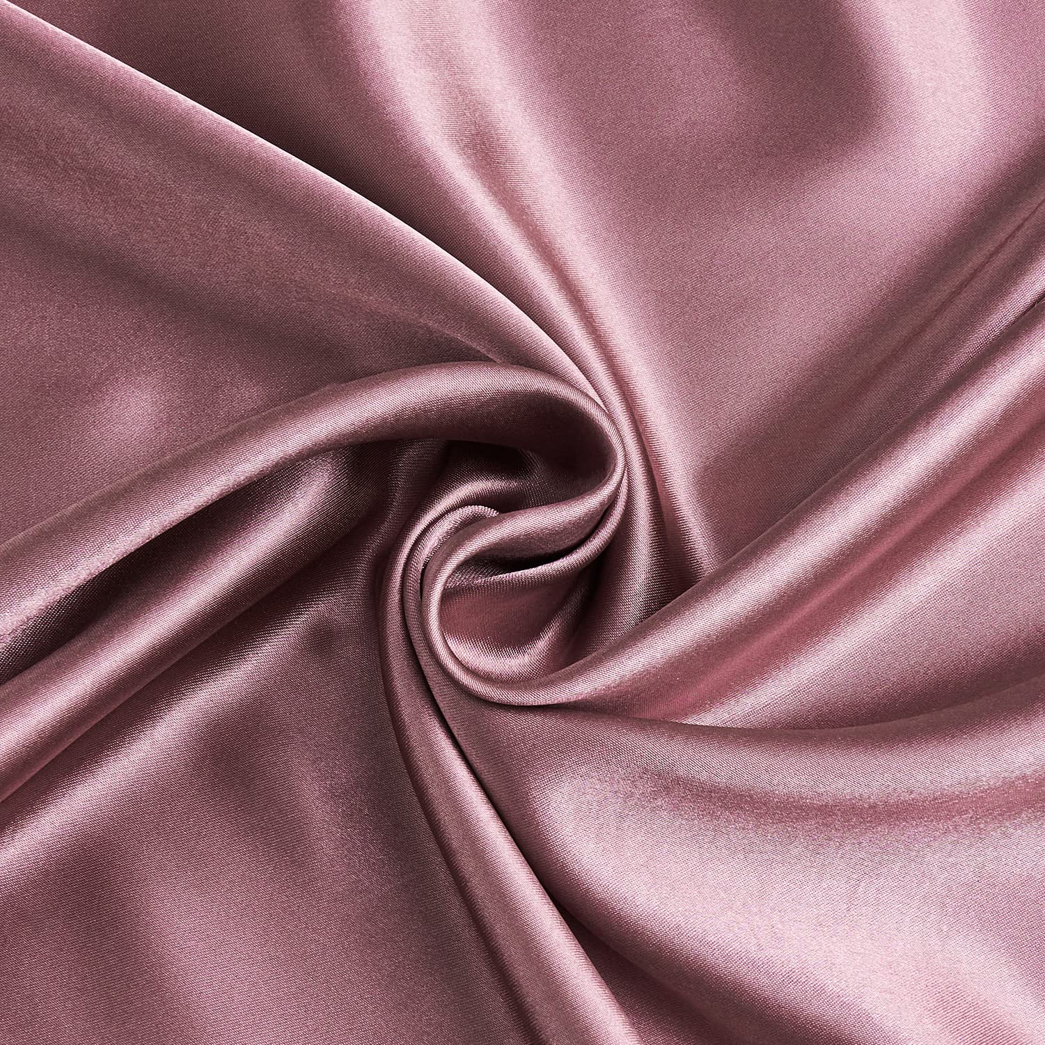 Jemiipee Completo Lenzuola Raso Matrimoniale Tinta Unita 180x200x36 cm - Lenzuola Sotto con Angoli Matrimoniali, Lenzuolo Sopra, 2 Federe - Biancheria da Letto Satin 4 Pezzi - Malva