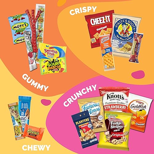 Miniatura 2 de Sweet Choice (40 unidades) ultimate sampler barras mezcladas, galletas, patatas fritas, caja de aperitivos para la oficina, reuniones, escuelas