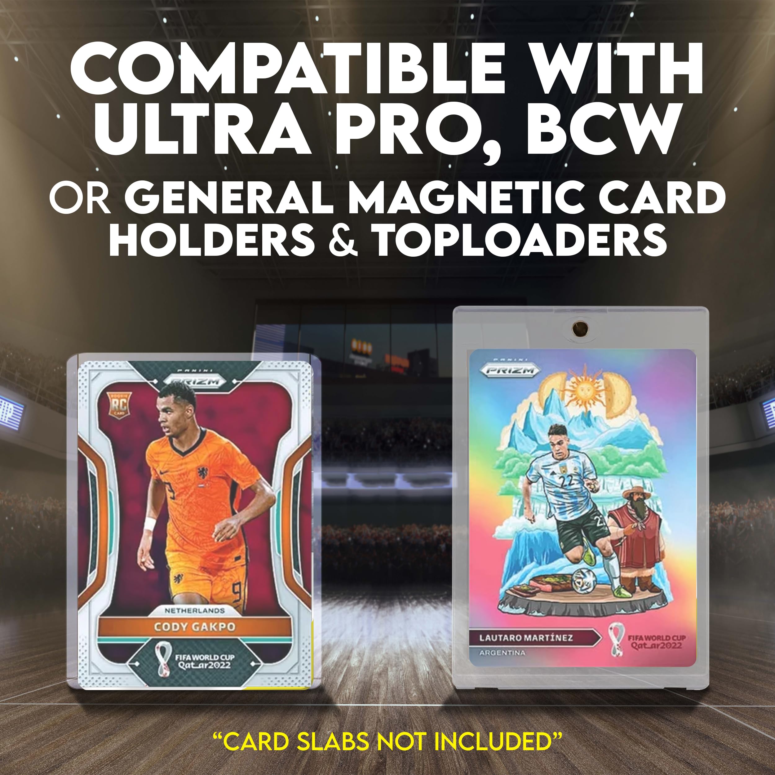 Amazon.com: Tapeera 3-Pack Acrylic Magnetic Card Holder Display - 15 Cards  Wall Mount Baseball Magnetic Card Slab & Toploader Display
