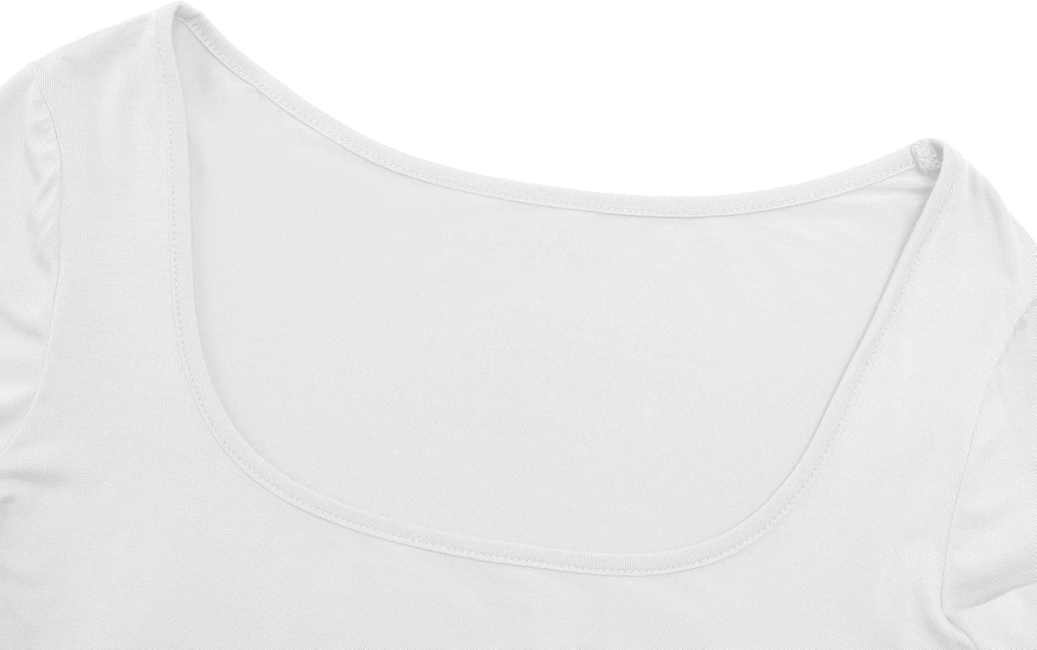 Lightweight Square Neck Crop Tops Long Sleeve Slim Fit Basic Shirts for Women - Image 3