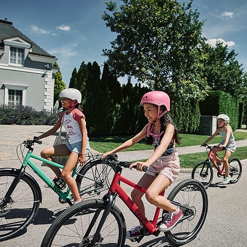 Miniatura 7 de woom Explore 4 bicicletas para niños de 6 a 8 años, palanca de cambios de giro ligera de 7 velocidades de 20 pulgadas, bicicleta de carretera y