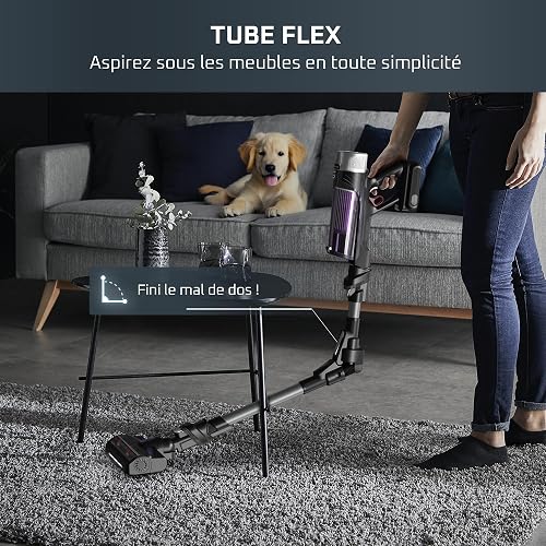 Rowenta - X-Force Flex 9.60 Aspirateur Balai sans Fil Violet - Noir - 6