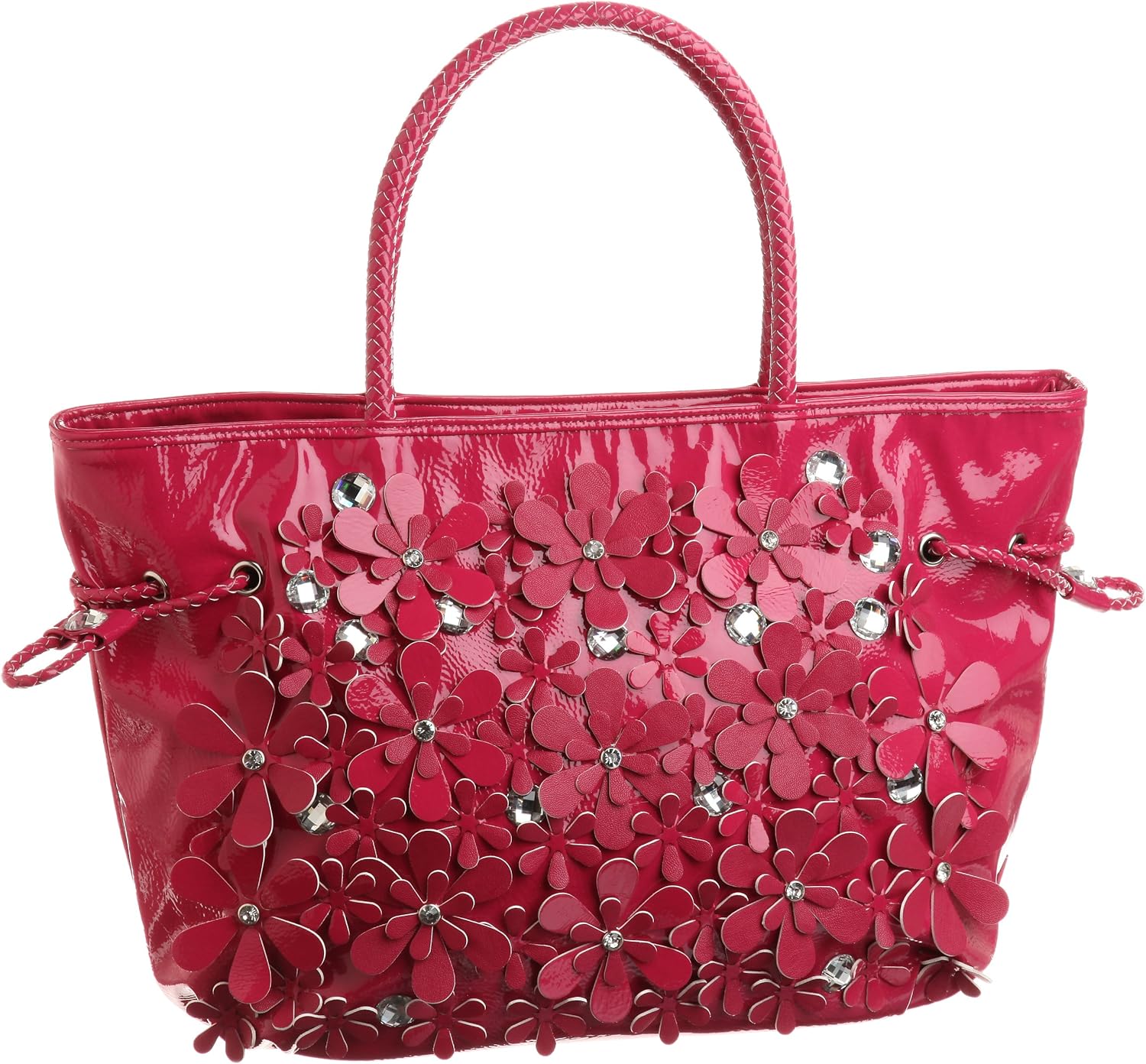 Bijewel 1550137 Cool Garden Flower Motif Handbag, Pink, Free Size