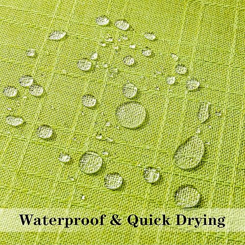 Miniatura 2 de Kevin Textile - Juego de 2 fundas de almohada impermeables para exteriores, decorativas, cuadradas, para exteriores, patio, sofá de 12 x 20