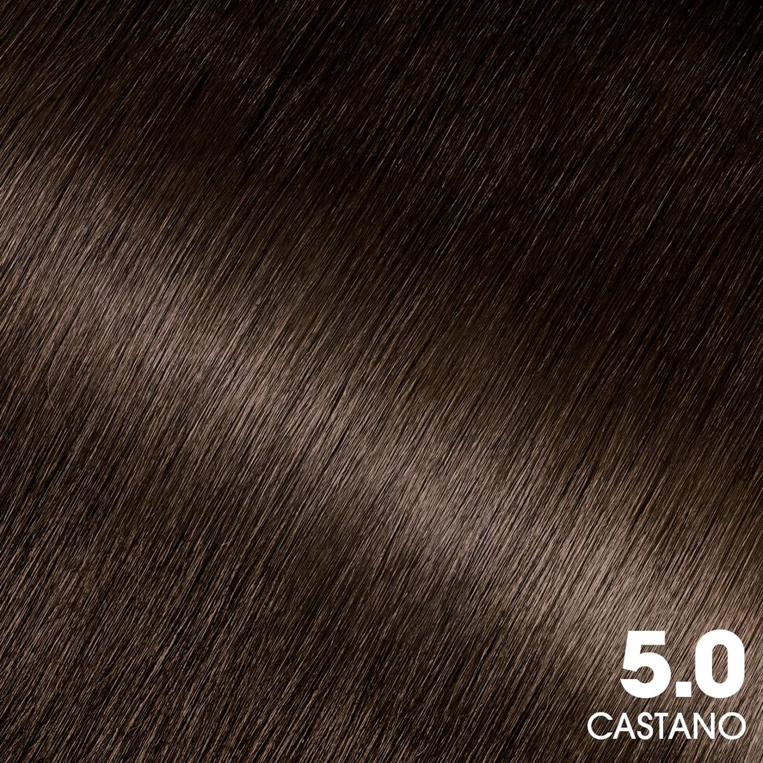 Garnier Olia Tinta Capelli, Senza Ammoniaca, Copre il 100% dei Capelli Bianchi, Formula Formula Vegana, Castano