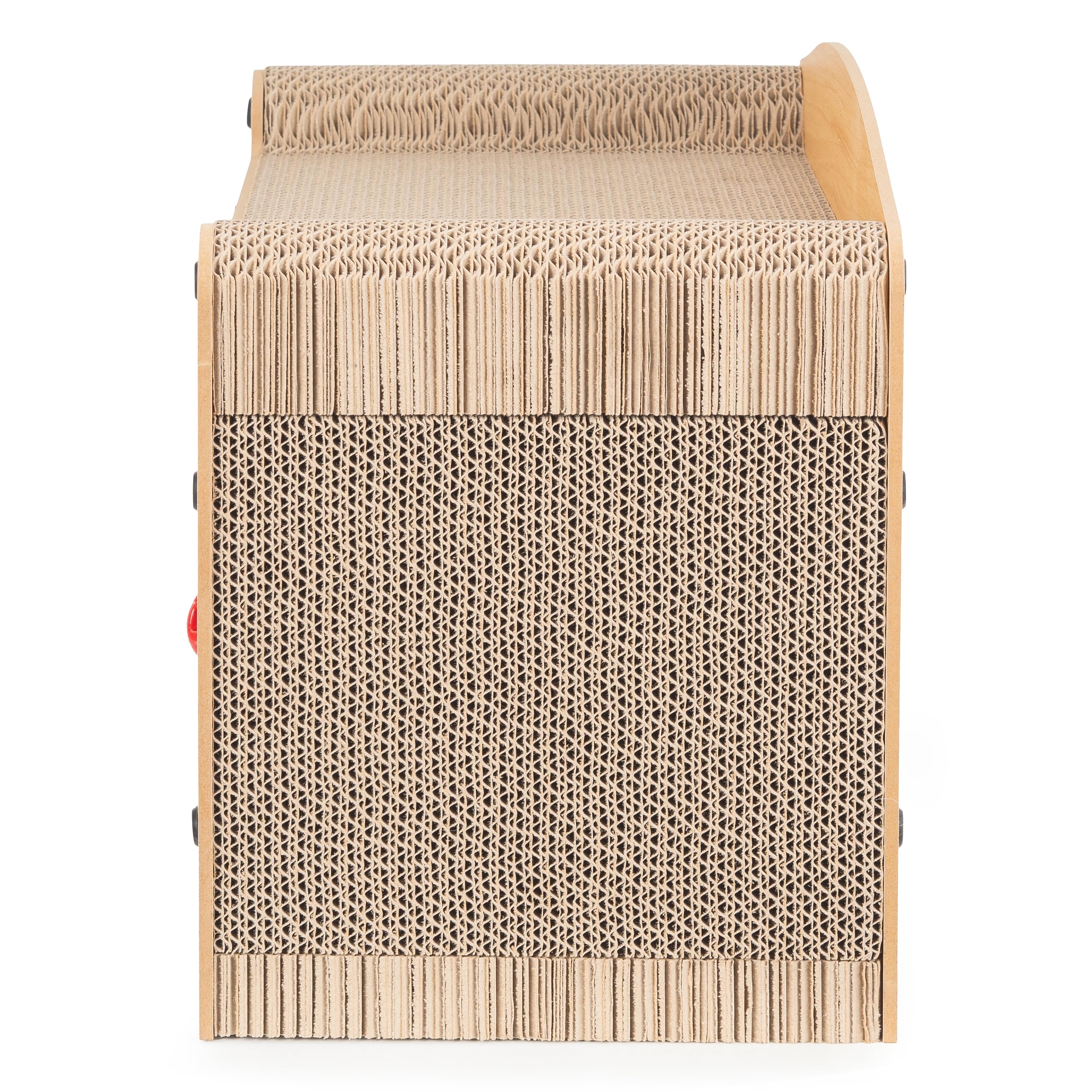 COIL Kratztonne, Katzenhöhle, Katzenkratzbaum, Katzenbett, Katzenliege, Umweltfreundliches Bett, Kratzpappe, MDF, (Höhe: 29 cm)