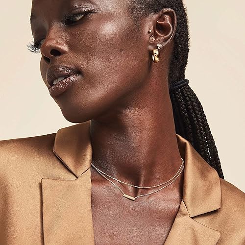 Miniatura 3 de Collner Collar con colgante de corazón de oro de 14 quilates para mujer, delicado collar de estrella, gargantilla de mal de ojo, collar bohemio